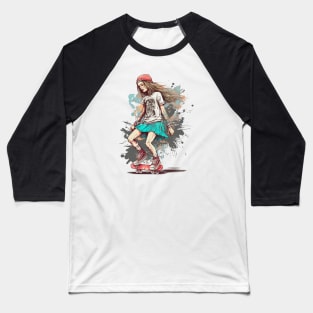 skater girl Baseball T-Shirt